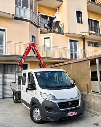 Fiat Ducato 2.3 MJT 130CV CASSONE CON GRU 7 POSTI 