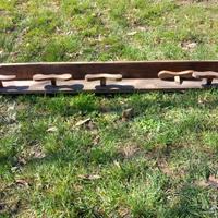 appendi abiti in castagno 5 grucce