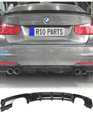 DIFFUSORE BMW F30 F31 LOOK M PERFORMANCE NERO LUCI