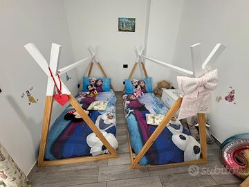 Lettini Sklum Montessori capanna per bambini