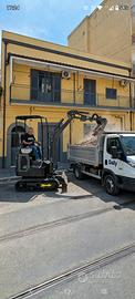 miniescavatore diesel 8 quintali cingolato 
