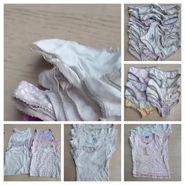 Stock di mutandine e canottiere bambina anni 2/5