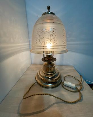 Lampada in ottone vintage