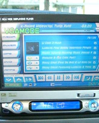 Monitor motorizzato 7 pollici auto din