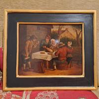 quadretto fiammingo 25x30 cm ca