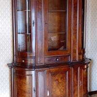 Credenza vetrina antica fine ’800 in noce