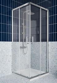 Box doccia angolare 75x75 alluminio cristallo