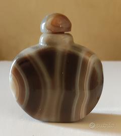 Antica snuff bottle (tabacchiera) in agata natural