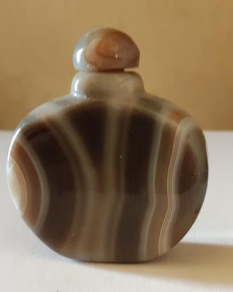 Antica snuff bottle (tabacchiera) in agata natural