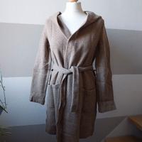 Lazzari cappotto a vestaglia beige tg. 42 in lana