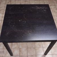 Tavolo nero 90 x 90 allungabile a 165cm