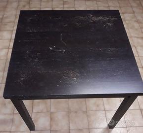 Tavolo nero 90 x 90 allungabile a 165cm