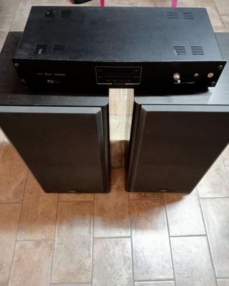 Amplificatore finale 80 + 80 watt + casse JBL.