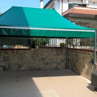 Gazebo rettangolare a due punte ignifugo 3x4