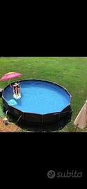 Piscina più aspirapolvere a batteria