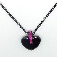 Collana Brosway in acciaio nero e ceramica