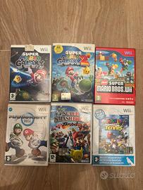 Lotto 6 giochi Nintendo Wii - Mario