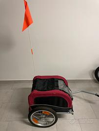 Carrellino per cani da attaccare alla bici