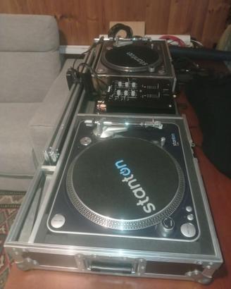 CONSOLLE DJ - STANTON,NUMARK E FLIGHT CASE