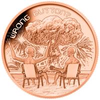 Fuochi d'artificio alieni, moneta 1 oncia Rame