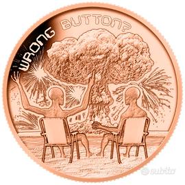 Fuochi d'artificio alieni, moneta 1 oncia Rame