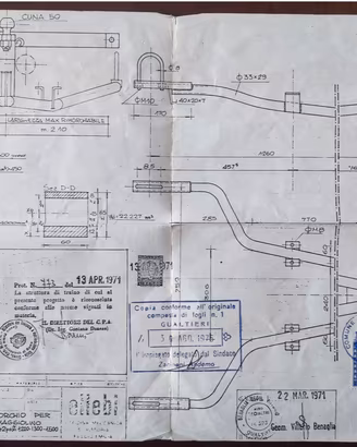 Gancio Traino Epoca Ellebi per VW Maggiolino (1970