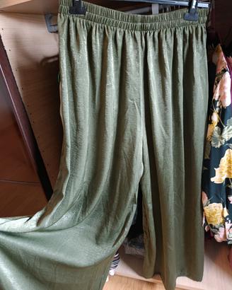 Gonna-pantalone verde (brillante)