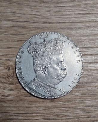 5 Lire 1891 tallero argento