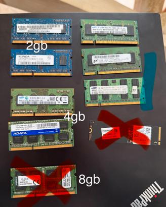 Ram pc notebook ddr2 e ddr3
