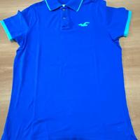 Polo da uomo marca Hollister azzurra taglia XL