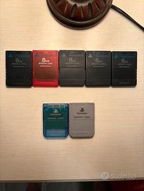Memory card originali PS1 e PS2