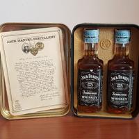 2 mignon Jack Daniels Whisky del 1981 in tin box