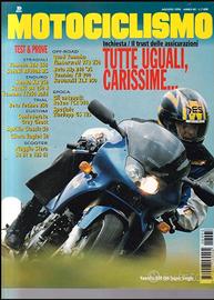 rivista motociclismo numero 8 anno 1995