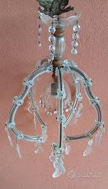 LAMPADARIO IN VETRO A SOSPENSIONE 
