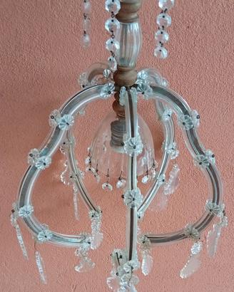LAMPADARIO IN VETRO A SOSPENSIONE 