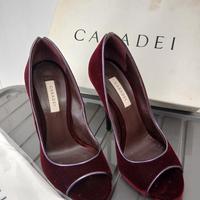 Casadei décolleté spuntate scamosciate