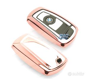 CUSTODIA CALOTTA CHIAVE BMW QUADRATA IN ORO ROSA