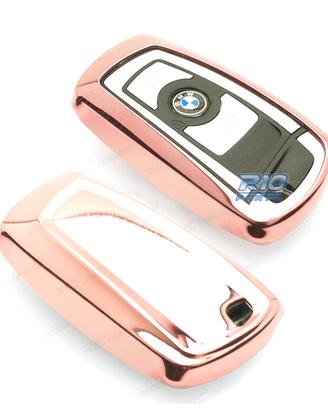 CUSTODIA CALOTTA CHIAVE BMW QUADRATA IN ORO ROSA