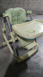 Seggiolone pappa 2 in 1 con funzione dondolino