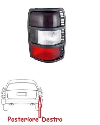 FARO FANALE FANALINO POSTERIORE DX PER PAJERO II 9