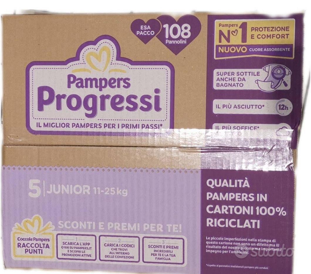 Pampers Progressi Midi Taglia 3 Pacco Scorta da 162 Pannolini