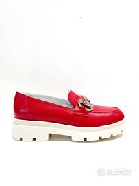 Mocassino donna  ROSSO