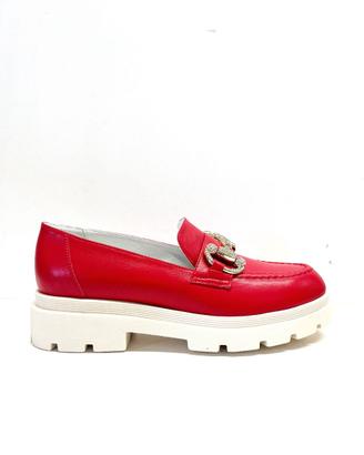 Mocassino donna  ROSSO