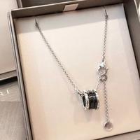 Collana in ceramica nera per uomo e donna