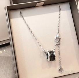 Collana in ceramica nera per uomo e donna