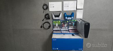 play station 5 slim con lettore e 6 giochi