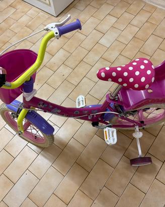 Bici bimba Minnie Paperira misura 14 pari al Nuovo