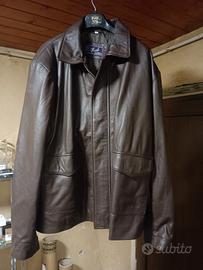 Giacca in pelle stile aviatore 3XL (XXL)