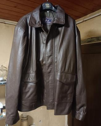 Giacca in pelle stile aviatore 3XL (XXL)
