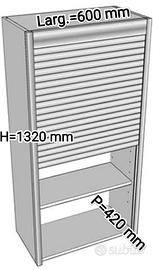 Armadio con serrandina, chiave, nuovo